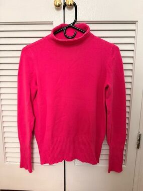 French Connection Bright Pink Turtleneck Sweater